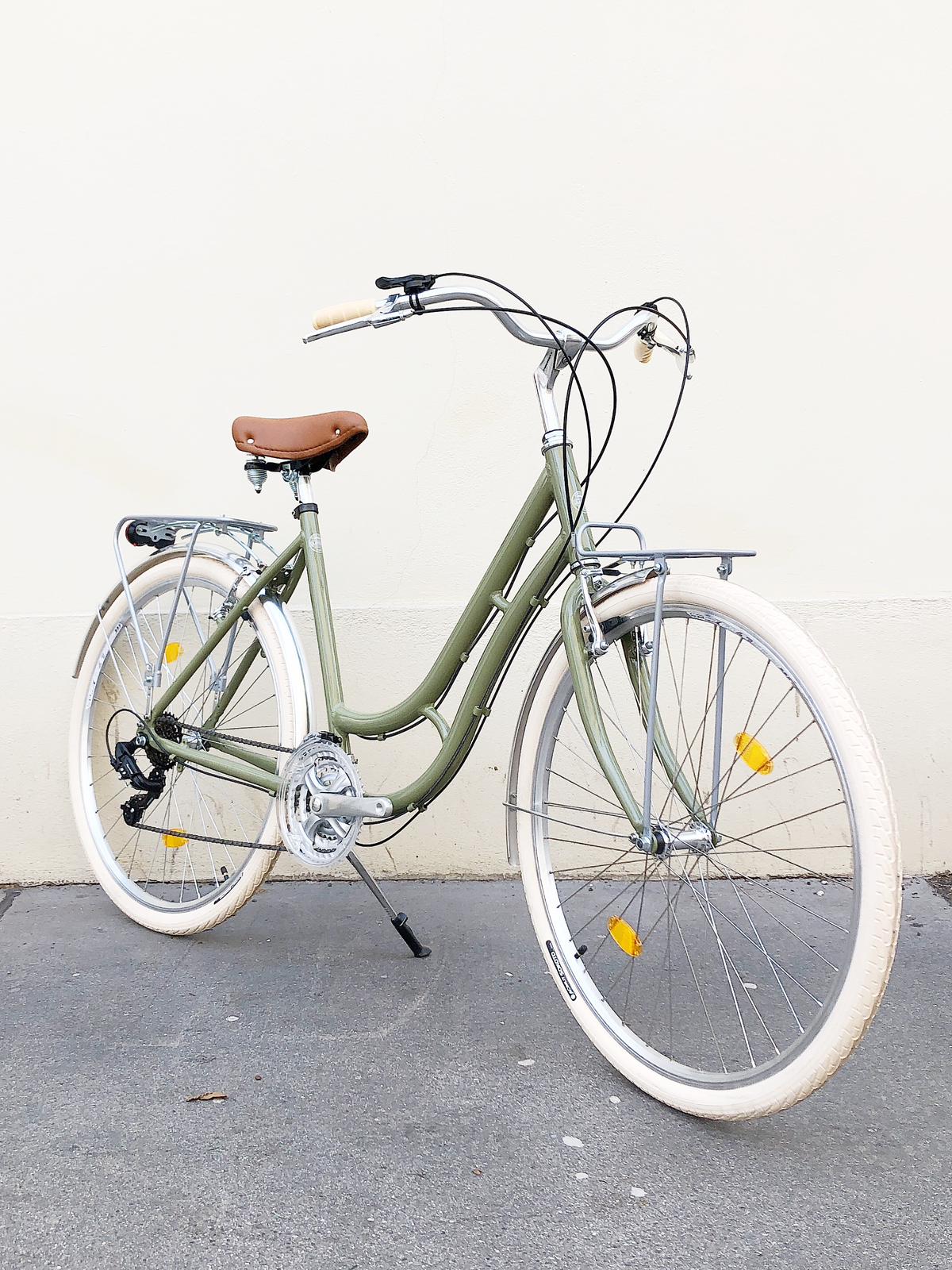 Glanzrad Spezial Alu Schwanenhals 53 - 53cm - 18 Gang - Olive - 53cm Rahmenhöhe