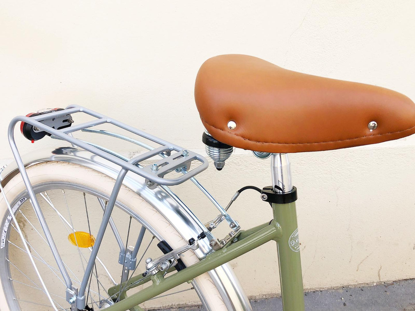 Glanzrad Spezial Alu Schwanenhals 53 - 53cm - 18 Gang - Olive - 53cm Rahmenhöhe