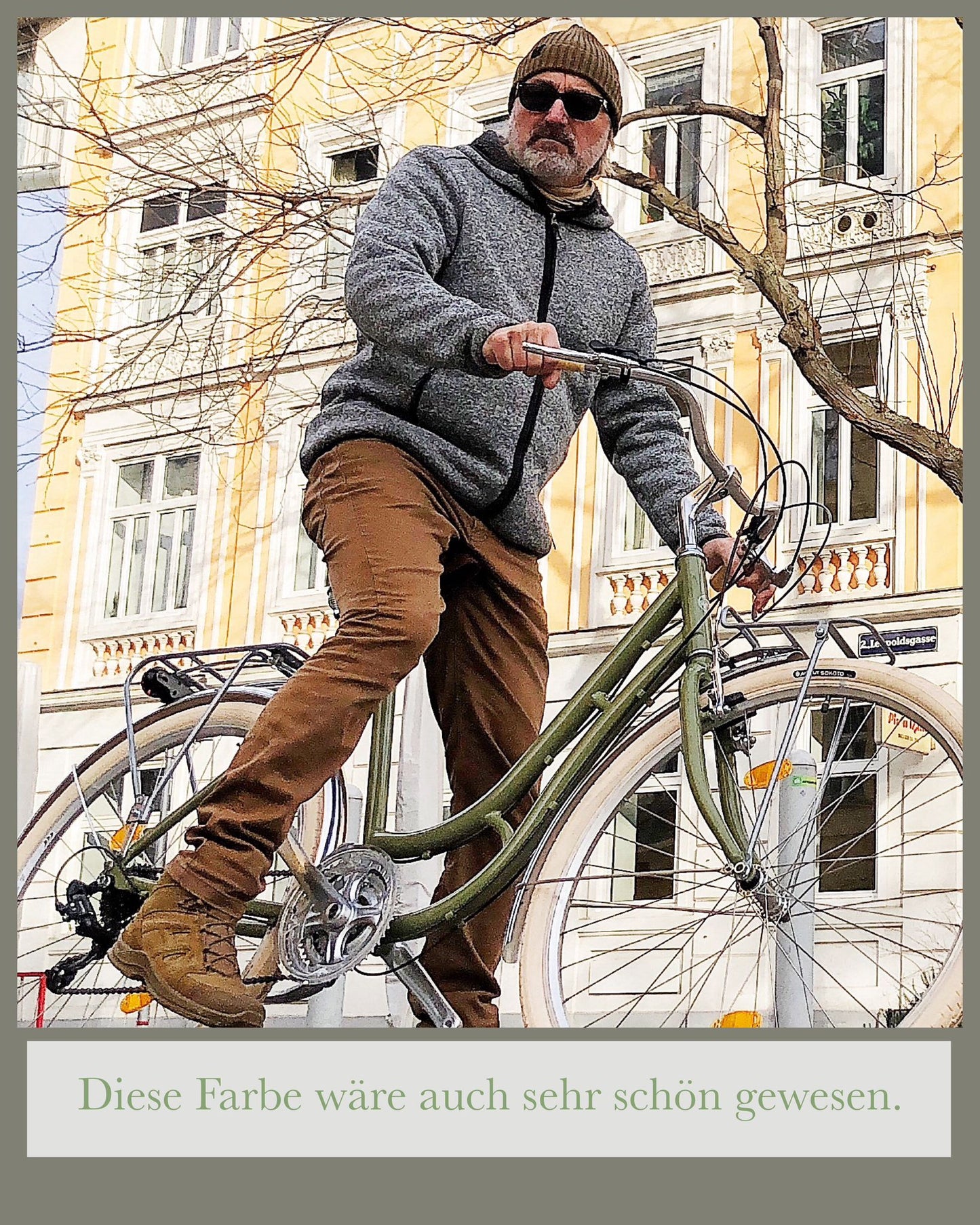 Glanzrad Spezial Alu Schwanenhals 53 - 53cm - 18 Gang - Olive - 53cm Rahmenhöhe