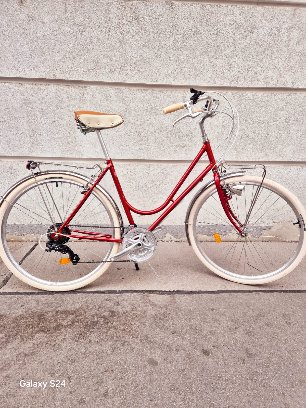 Glanzrad 25/5 Bordeaux 52 cm Rahmenhöhe