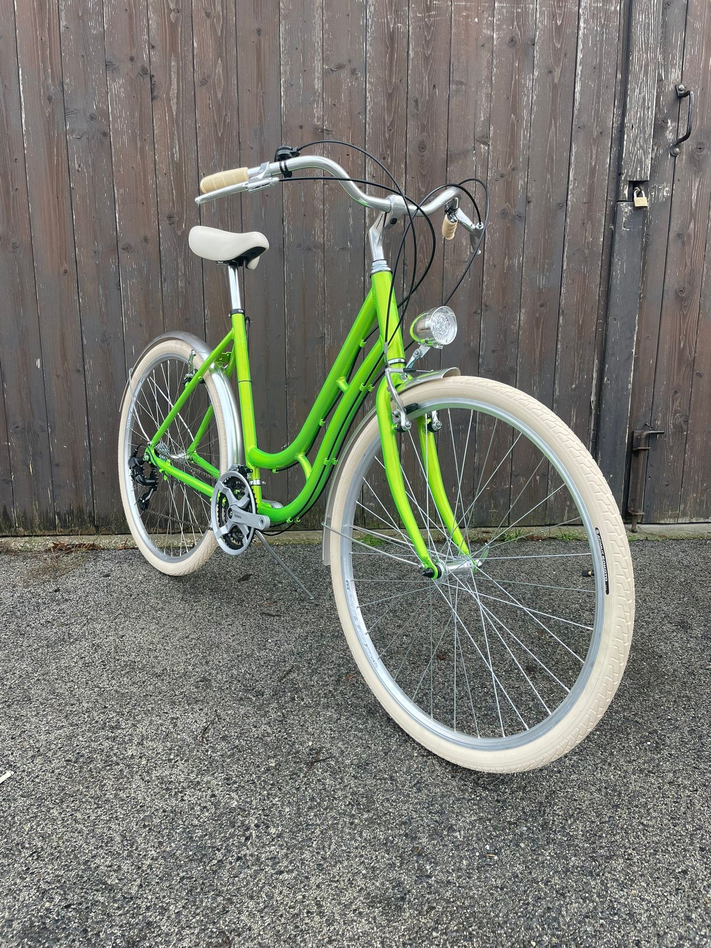 Glanzrad Alu Schwanenhals 53 - Froschgrün - 53cm -6/18 Gang - Rahmenhöhe