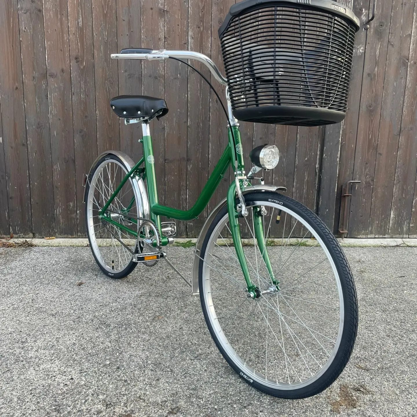 Glanzrad Uno 24 Zoll DELUXE British Racing Green - Singlespeed mit Rücktritt
