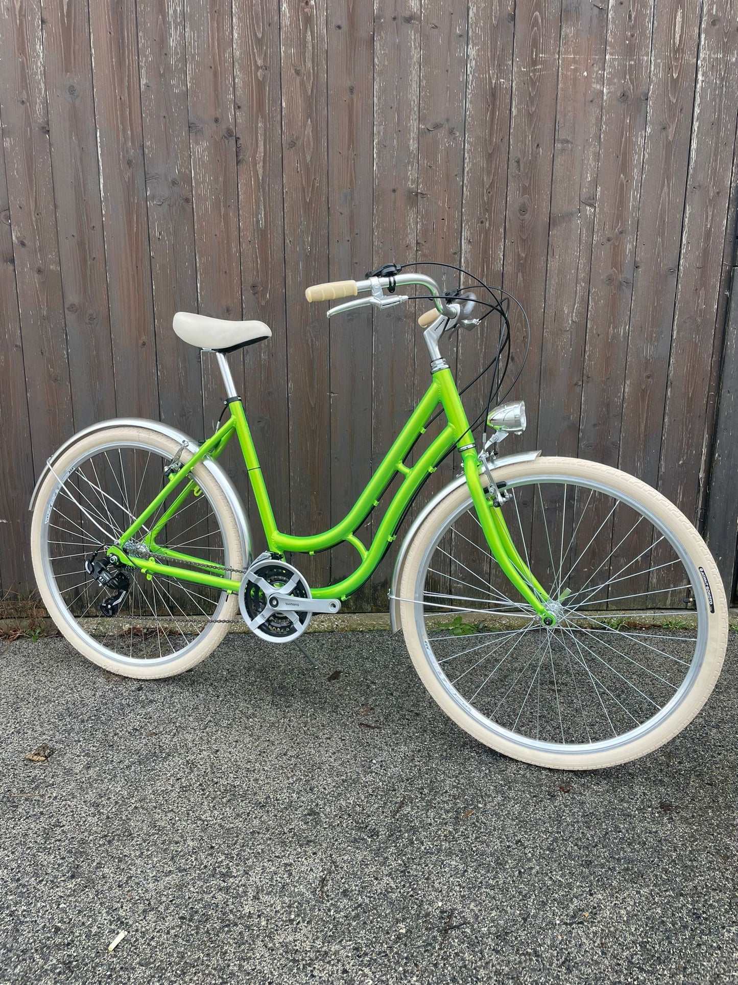 Glanzrad Alu Schwanenhals 53 - Froschgrün - 53cm -6/18 Gang - Rahmenhöhe