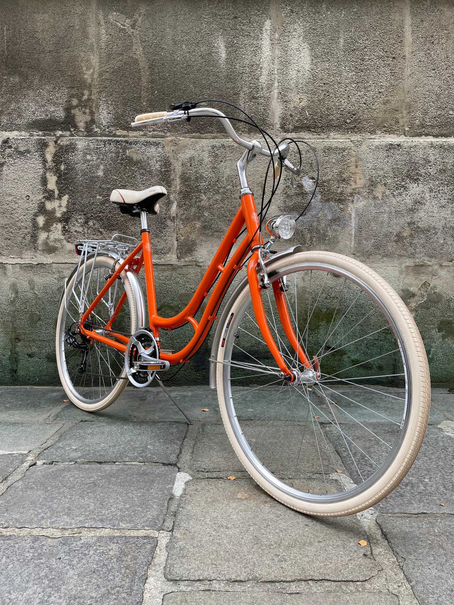 Glanzrad Alu Schwanenhals 53 - 53cm - 6/18 Gang - Orange - 53cm Rahmenhöhe