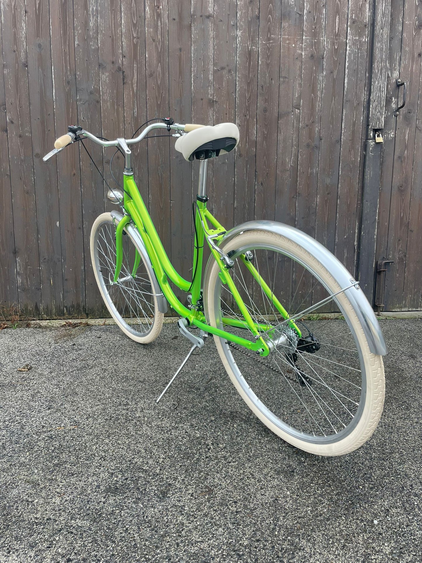 Glanzrad Alu Schwanenhals 53 - Froschgrün - 53cm -6/18 Gang - Rahmenhöhe