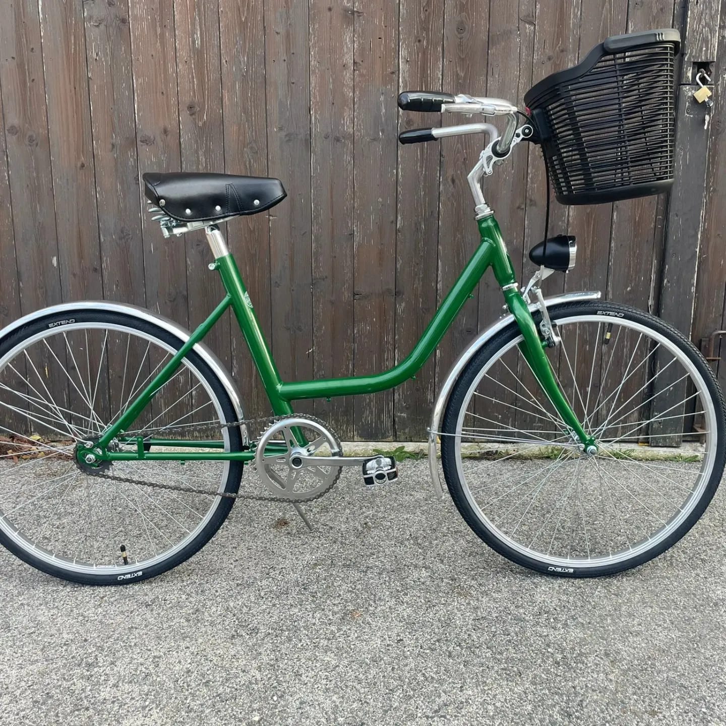 Glanzrad Uno 24 Zoll DELUXE British Racing Green - Singlespeed mit Rücktritt