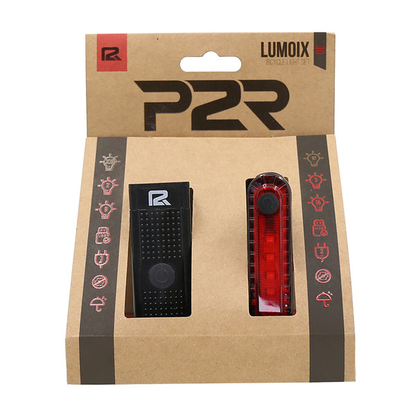 LED Fahrrad Lichtset P2R Lumoix USB (aufladbar)