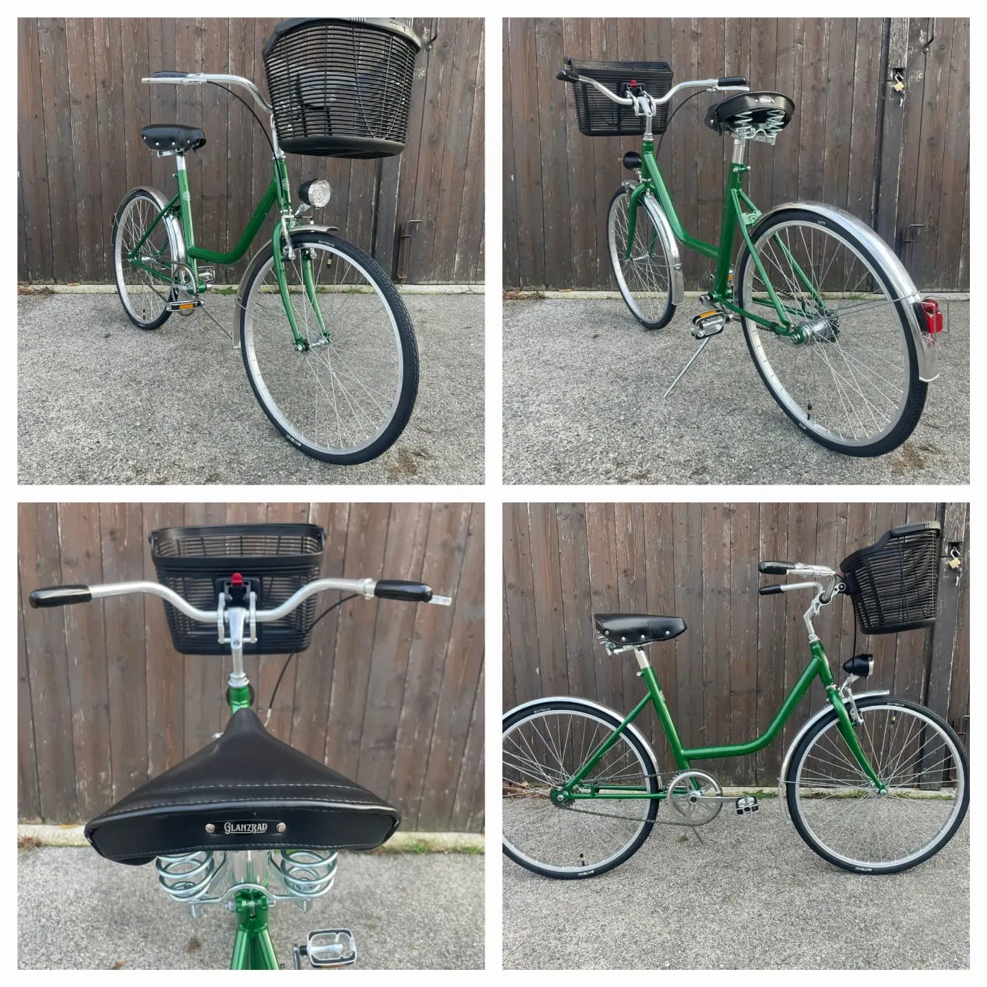 Glanzrad Uno 24 Zoll DELUXE British Racing Green - Singlespeed mit Rücktritt
