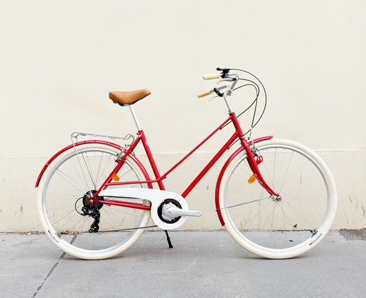 Glanzrad Mixte Rot 6 Gang 52cm Rahmenhöhe