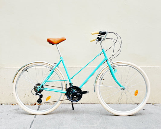 Glanzrad Mixte Türkis 21 Gang 52 cm Rahmenhöhe