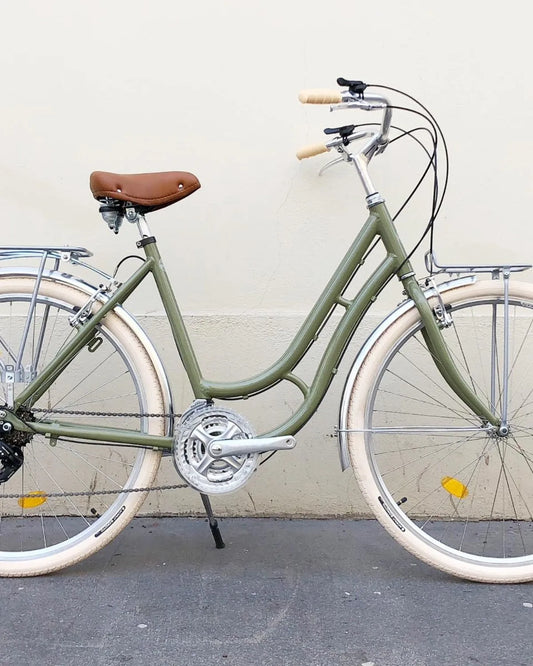 Glanzrad Alu Schwanenhals 53  - 18 Gang - Olive - 53cm Rahmenhöhe Spezial
