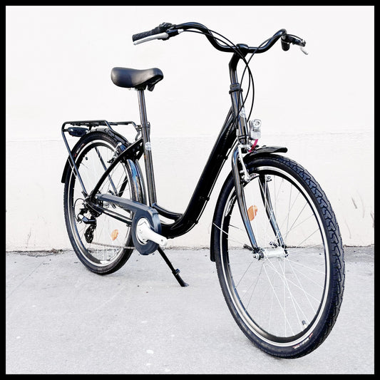 Glanzrad Modell Barcelona 26 Zoll Schwarz 6 Gang (von 12 bis 120 Jahre geeignet)