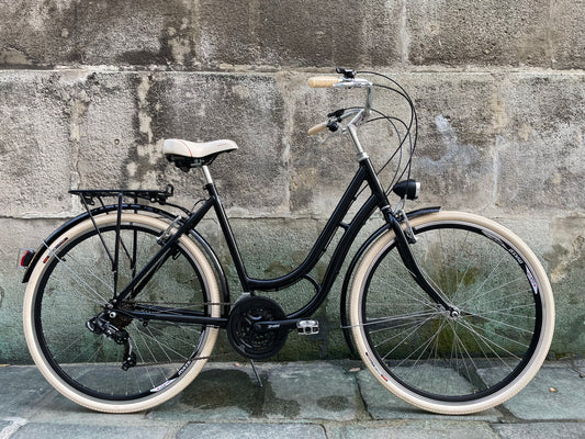 Glanzrad Alu Schwanenhals53 - 53cm - 18 Gang  - Schwarz - 53cm Rahmenhöhe