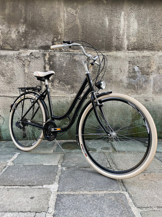 Glanzrad Alu Schwanenhals53 - 53cm - 18 Gang  - Schwarz - 53cm Rahmenhöhe